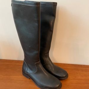 Cole Haan Tall Brown Leather Riding Boot Made in Brazil